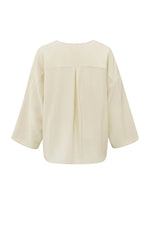 Yaya Flowy V-Neck Blouse