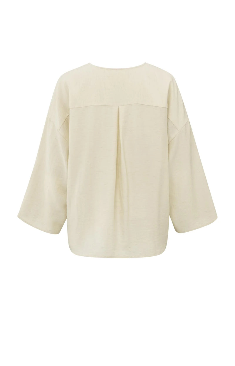 Yaya Flowy V-Neck Blouse