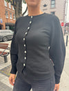 Pretty Lavish Kyle Fitted Knit Cardigan - Black