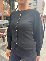 Pretty Lavish Kyle Fitted Knit Cardigan - Black