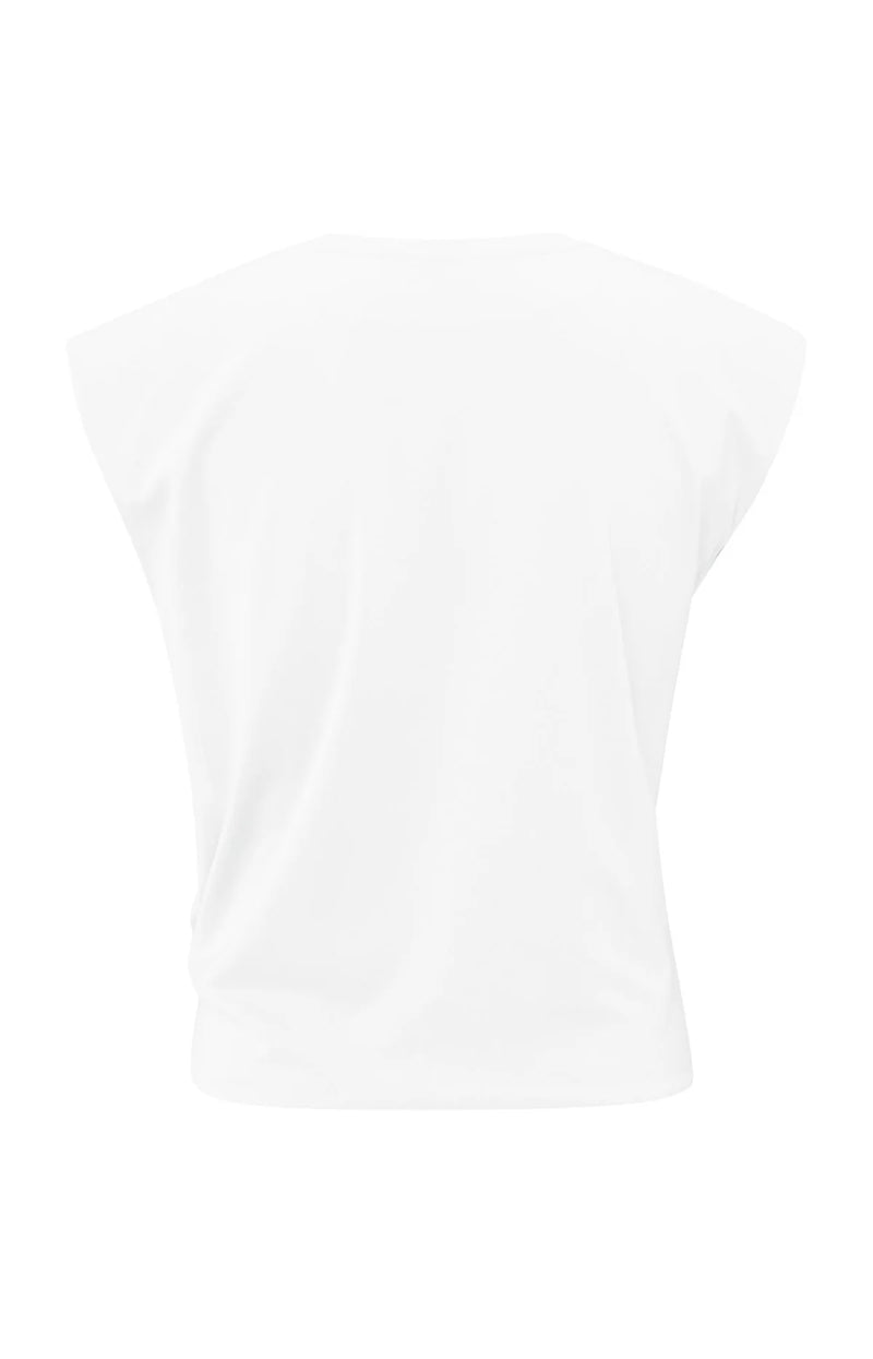 Yaya Sleeveless top with knot detail