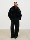 Pretty Lavish Ettalie Short Faux Fur Coat