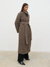 Pretty Lavish Atlas Funnel Neck Boucle Coat