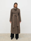 Pretty Lavish Atlas Funnel Neck Boucle Coat