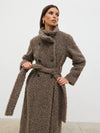 Pretty Lavish Atlas Funnel Neck Boucle Coat