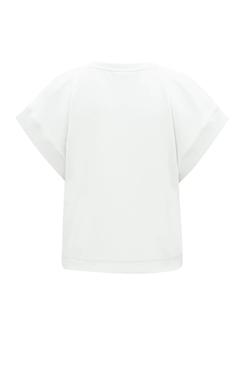 Yaya Crewneck T-Shirt with Cutout Shoulders – House of Labels Ltd