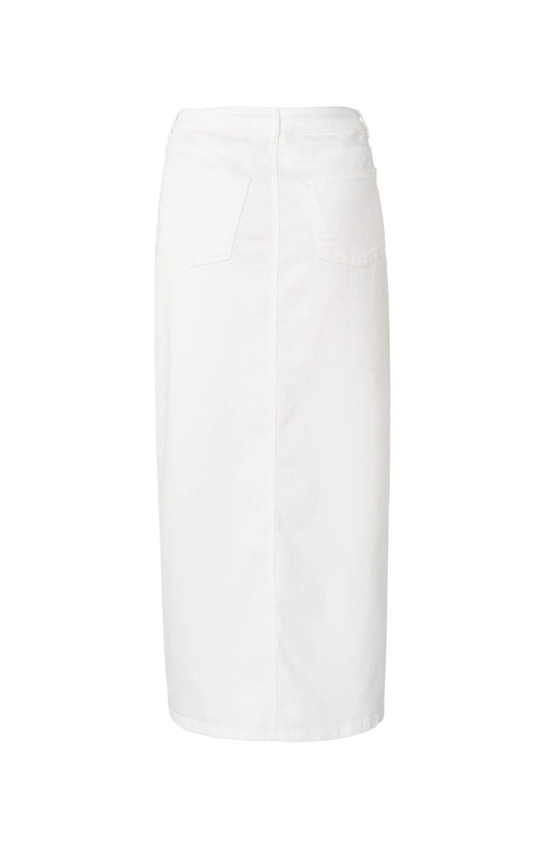 Yaya White Denim Skirt