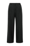 Yaya Linen Trouser, Washed black