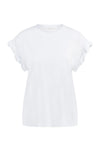 Yaya Pleated Sleeve In White