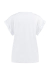 Yaya Pleated Sleeve In White