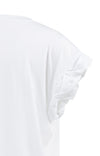 Yaya Pleated Sleeve In White