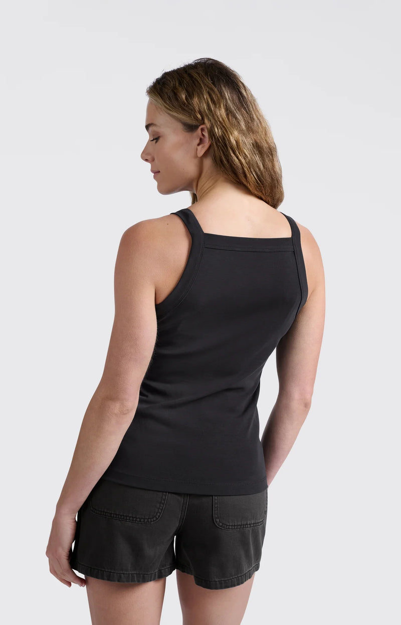 Yaya Sleeveless Straight Neck Tee