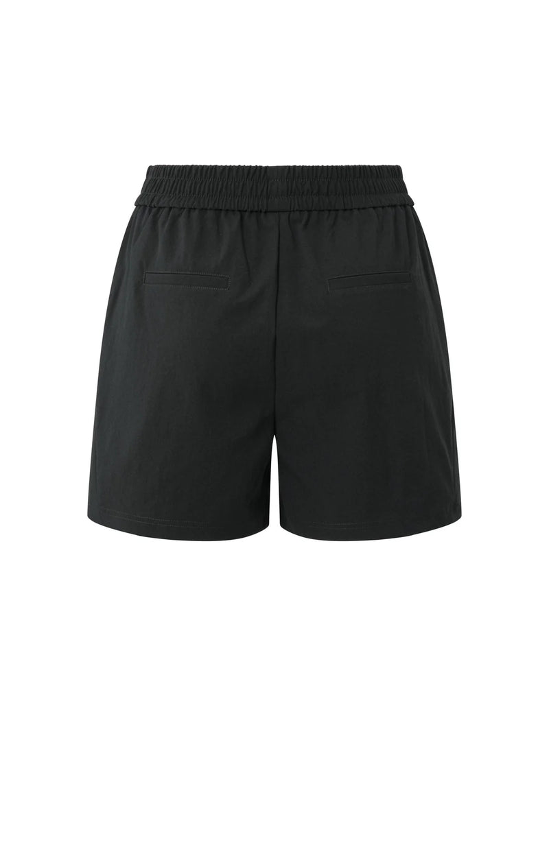 Yaya Woven Shorts Washed black