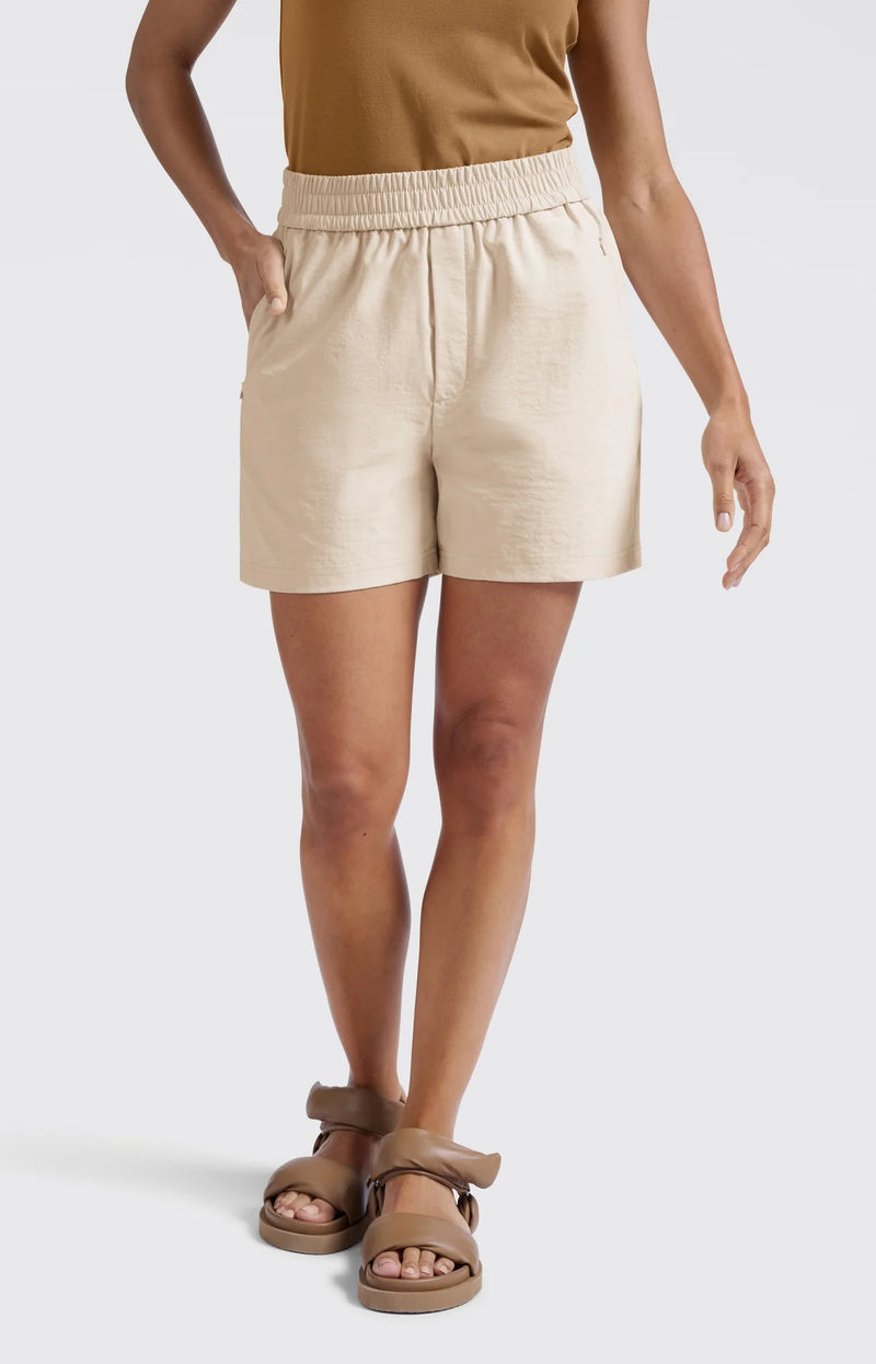 Yaya Woven Shorts Cream