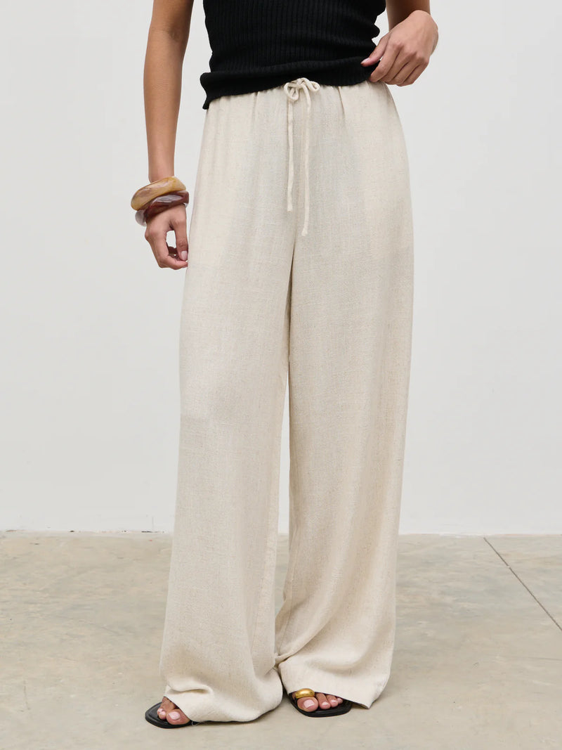 Pretty Lavish - Nessa Drawstring Linen Trouser