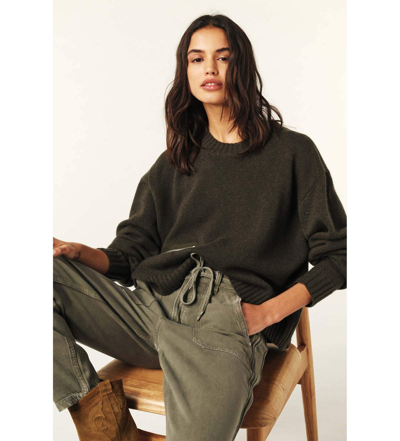 Ba&sh Pull Cesnik Green Sweater