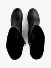Tommy Hilfiger Horsebit Riding Long Boots - Black