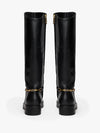Tommy Hilfiger Horsebit Riding Long Boots - Black