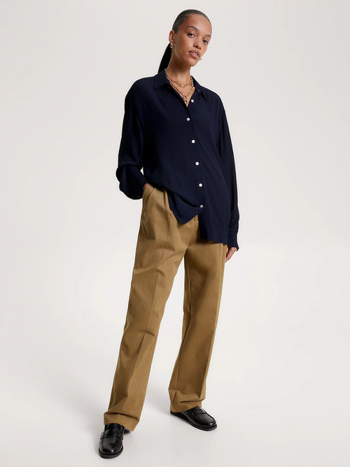 Tommy Hilfiger relaxed crepe shirt