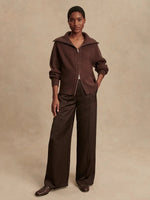 Varley Enrico knit jacket - Brown
