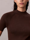 Calvin Klein Sculpted Knit Mini Dress - Brown