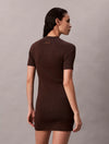 Calvin Klein Sculpted Knit Mini Dress - Brown