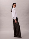 Calvin Klein Faux Leather 5-Pocket Trousers - Black