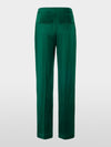 Marc Cain WASCO satin trousers with wide cut - Green