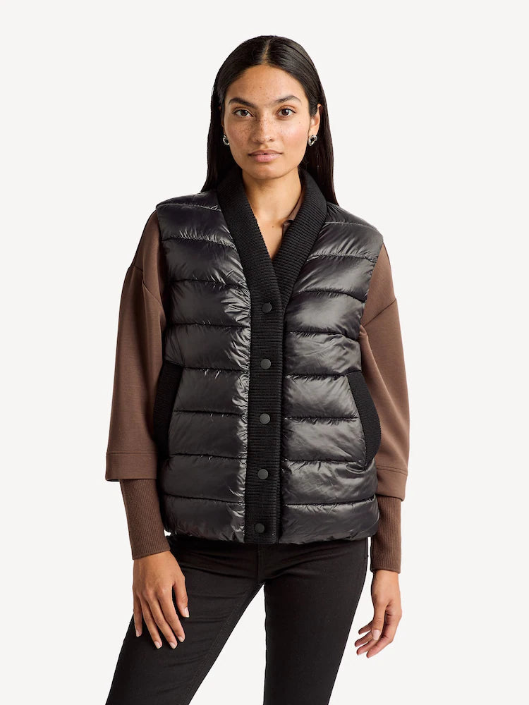 Varley Colwyn Combo Boxy Gilet - Black