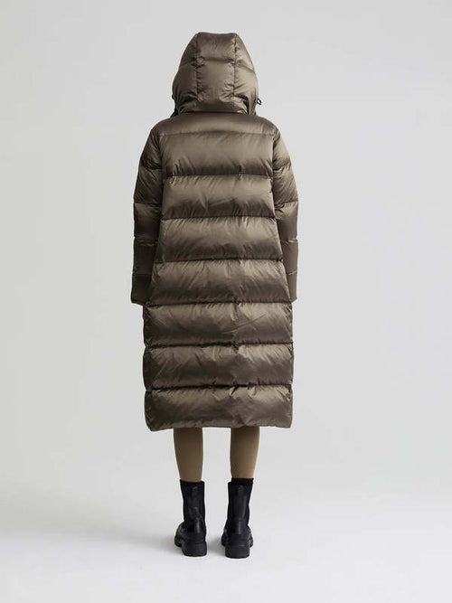Varley Katya Long Down Puffer - Olive Green