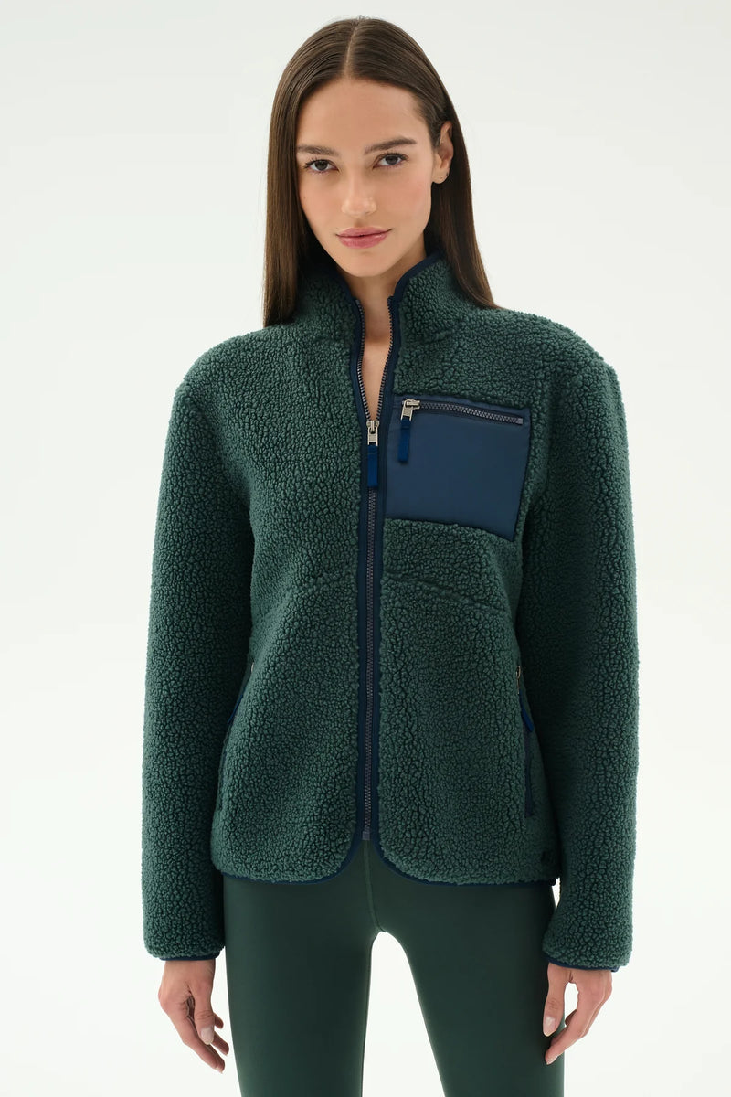 Splits 59 - Harris Sherpa Jacket - Green/Navy