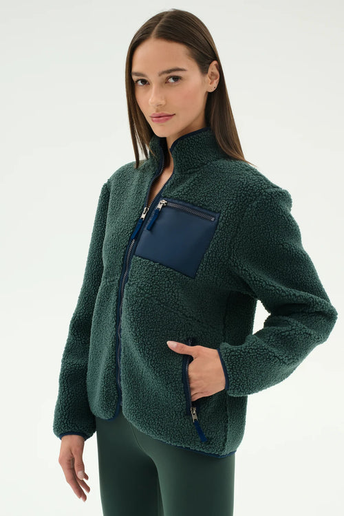 Splits 59 - Harris Sherpa Jacket - Green/Navy