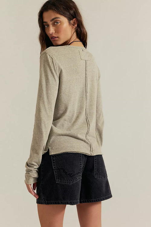 Free people Nova Long-Sleeve Tee - Grey