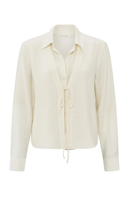 Yaya Layered Blouse with Tie Detail