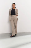 Yaya Wide Leg Pinstripe Trouser