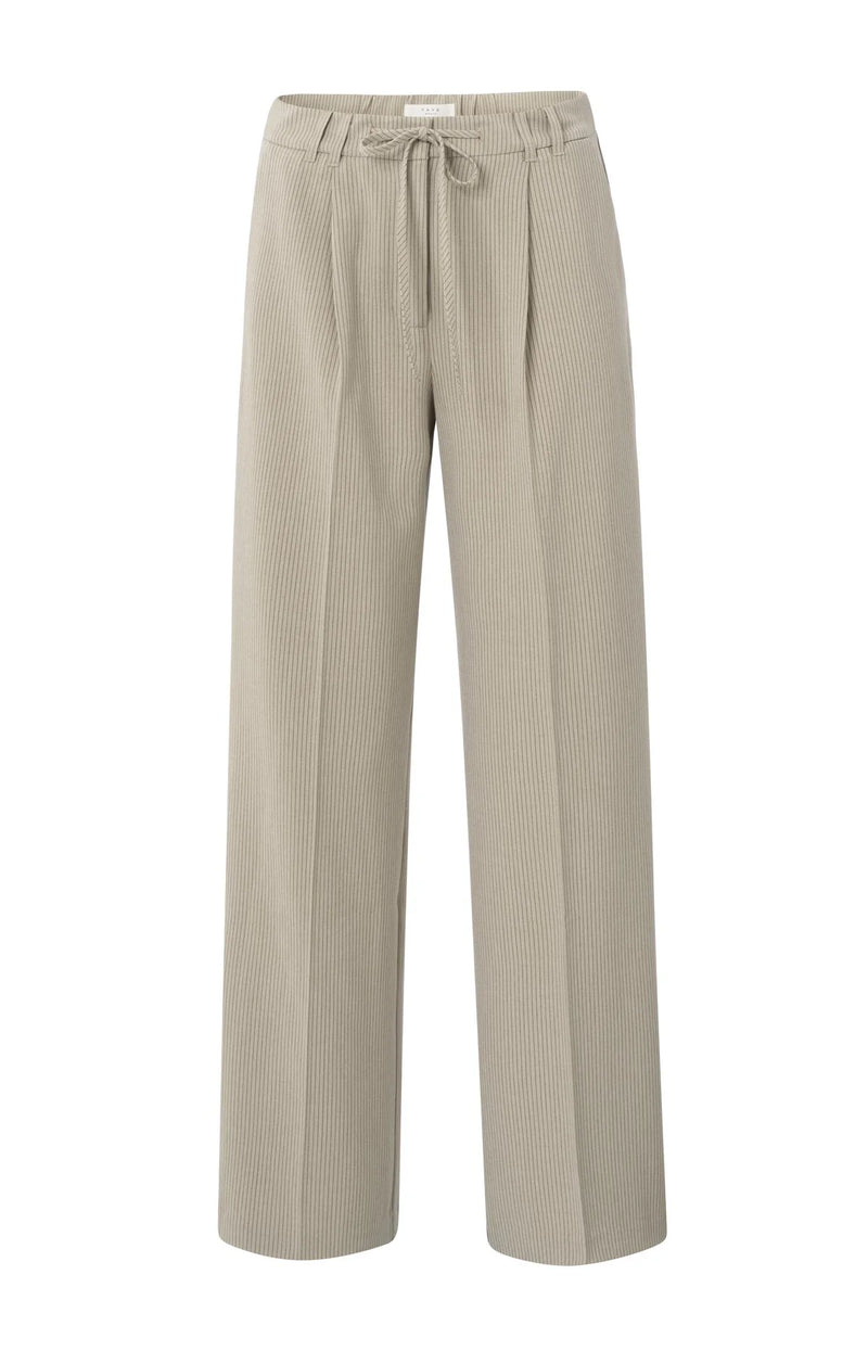 Yaya Wide Leg Pinstripe Trouser