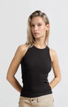 Yaya Ribbed Singlet - Phantom