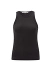 Yaya Ribbed Singlet - Phantom