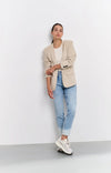 Yaya Ribbed Singlet - Beige