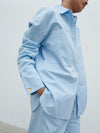Pretty Lavish Ryleigh Poplin shirt - Blue