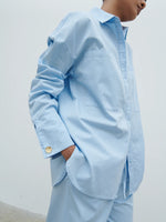 Pretty Lavish Ryleigh Poplin shirt - Blue