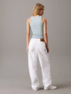 Calvin Klein Slim Ribbed Monogram Tank Top -blue