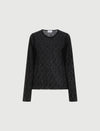 Marella Ebano lace top