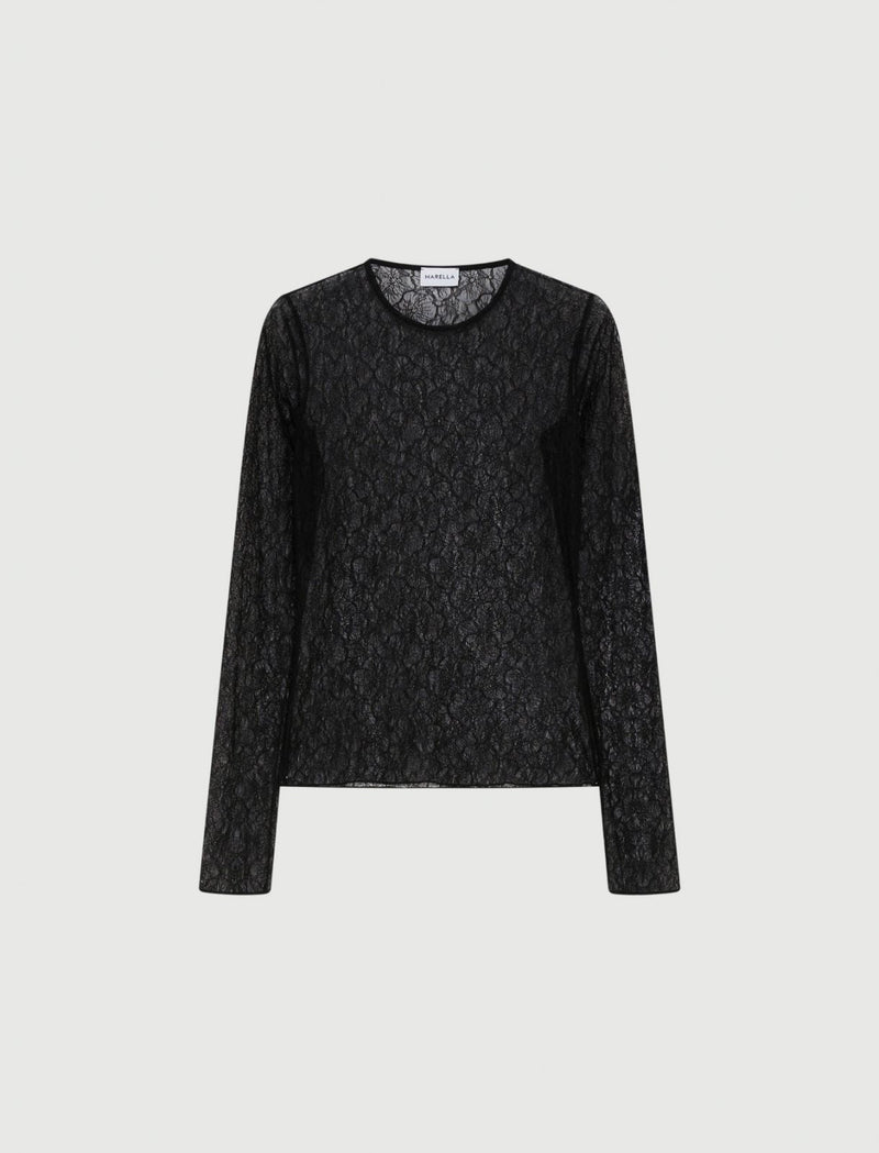 Marella Ebano lace top