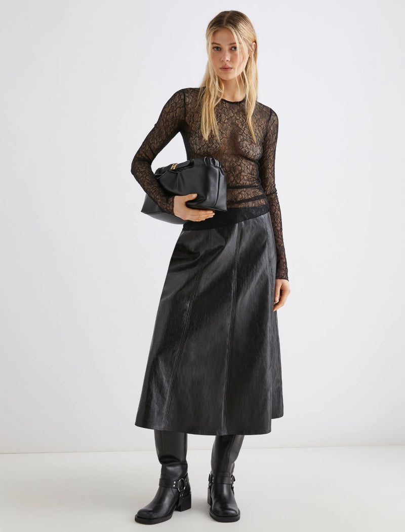 Marella Ebano lace top