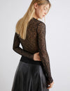 Marella Ebano lace top