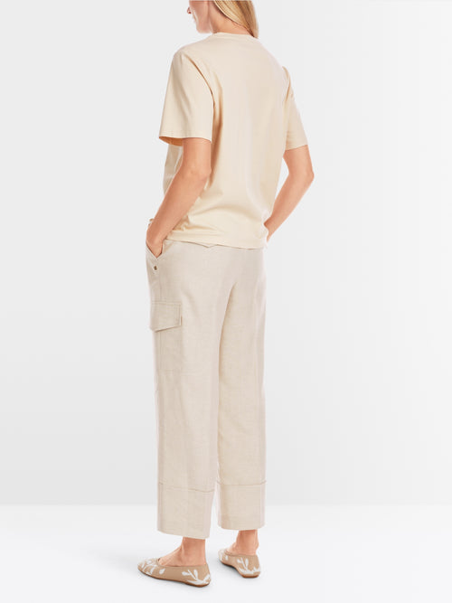 Marc Cain Embroidery T-Shirt - Beige