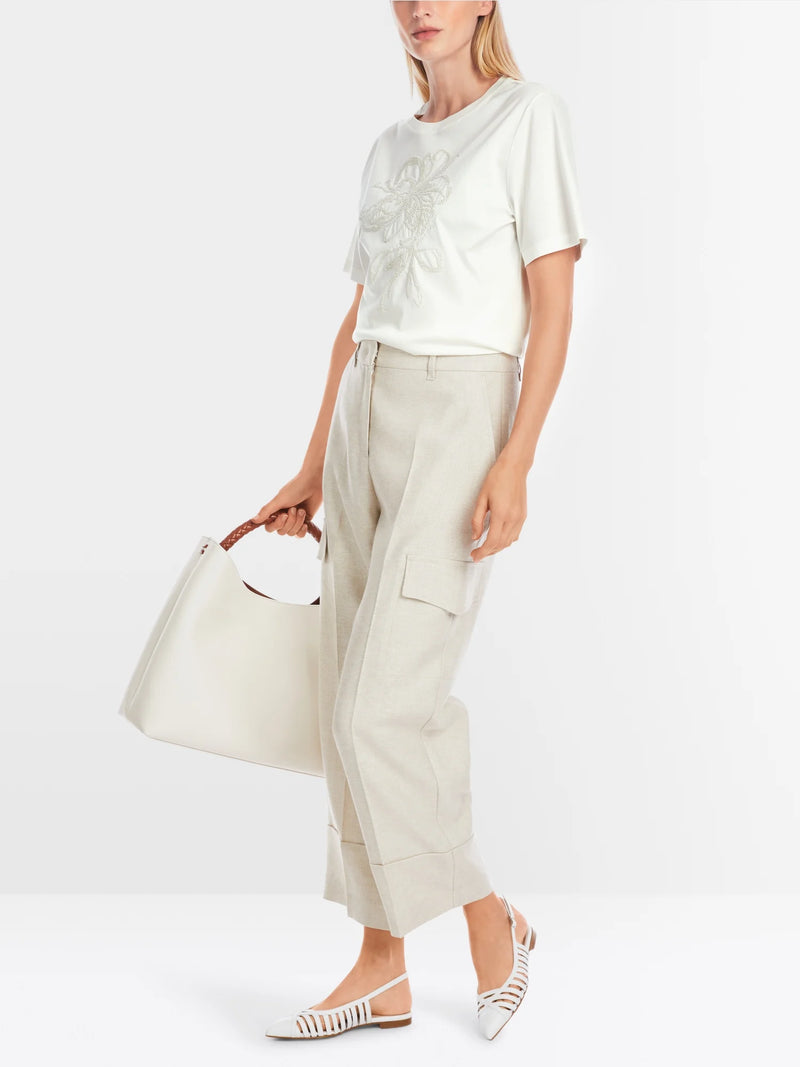 Marc Cain Embroidery T-Shirt - White