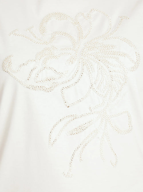 Marc Cain Embroidery T-Shirt - White
