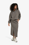 Yaya Balloon Sleeve Sweatshirt - Dark Taupe Grey Melange